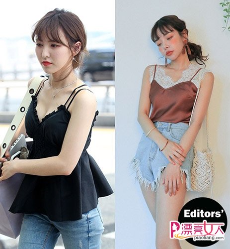 韩国女星示范3种风格的露肩装穿搭(图3)