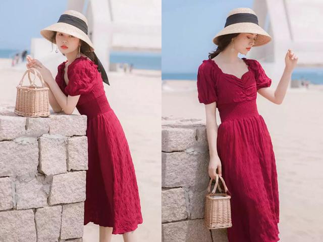 夏天穿红色裙子好看吗？4款红裙气质又显白！(图3)