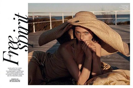 空灵时尚超模Sasha Pivovarova，演绎时尚风骨登上希腊版《Vogue》(图1)