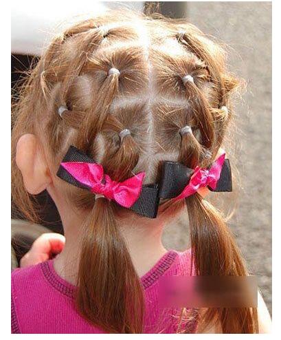 女孩编发发型大全手法  小女孩各种辫子发型扎法图解(图3)