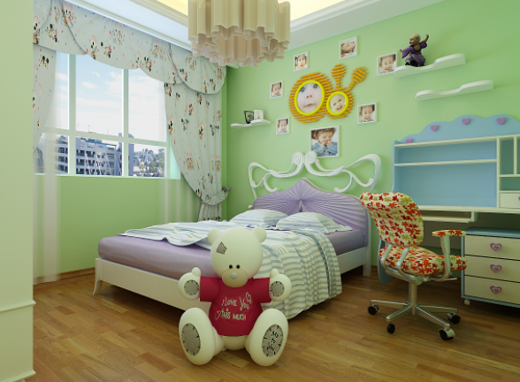 现代简约风格儿童房装修设计，男孩房间可以这样装！(图5)